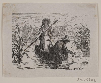 Illustrazione per T. A. Becker, "Ringen på Hastrup" da H. C. Henneberg
