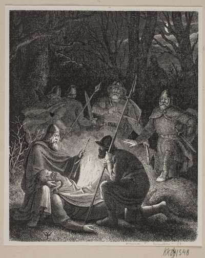 Illustrazione per la storia della Danimarca di Fabricius da H. C. Henneberg