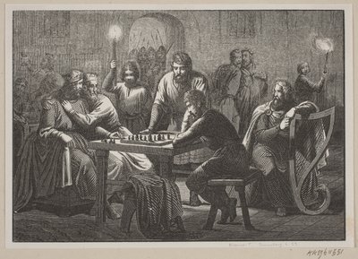 Illustrazione per la storia della Danimarca di Fabricius da H. C. Henneberg
