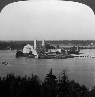 Esposizione di Lewis e Clark, Edificio del Governo, Guilds Lake, Portland, Oregon, USA, 1905 da H. C. White