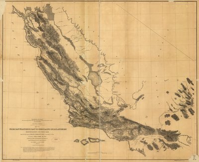 Dalla Baia di San Francisco alle Pianure di Los Angeles: da esplorazioni e rilievi da H.; Davis Custer