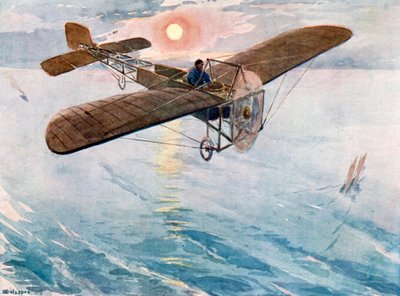Bleriot attraversa la Manica, 25 luglio 1909 da H. Delaspre