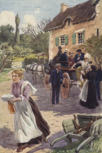 La padrona porse la mano alle due signore da H. Delaspre
