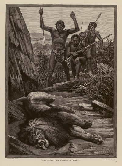 Caccia al leone in Africa da H. Dixon