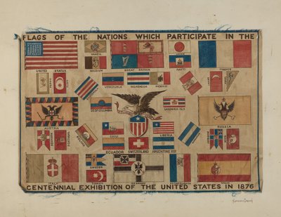 Tessuto del Centenario - Bandiera da H. Langden Brown