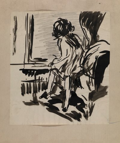 Senza titolo (Figura seduta) da H. Lyman Sayen