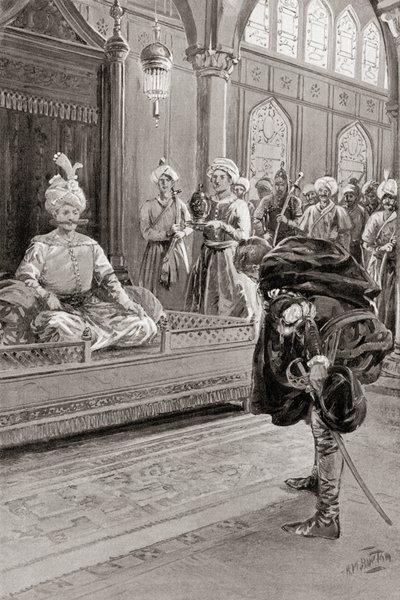 Sir Anthony Shirley visita la corte di Shah Abbas il Grande, Persia nel 1599, da Hutchinson