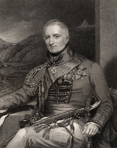 Sir Rufane Shaw Donkin, inciso da W. Holl, da 