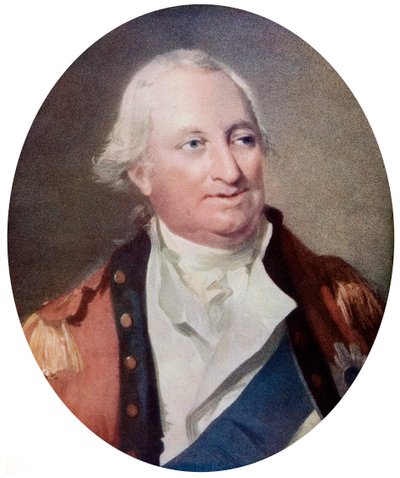 Charles Cornwallis, 1° Marchese Cornwallis, comandante militare inglese, fine XVIII secolo, c1920 da H Ogborne