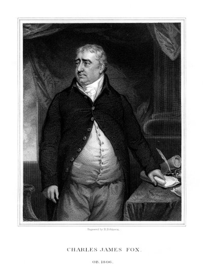 Charles James Fox, politico britannico da H. Robinson