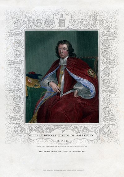 Gilbert Burnet, teologo e storico scozzese da H. Robinson