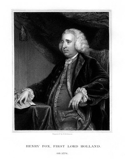 Henry Fox, 1° Barone Holland, statista Whig, 1832 da H. Robinson