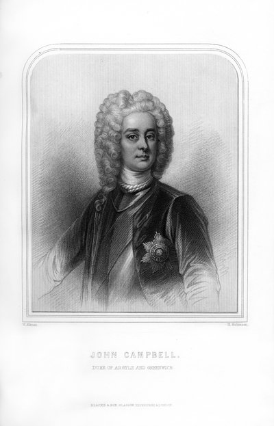John Campbell, Duca di Argyll e Greenwich, soldato e statista scozzese, 1870 da H. Robinson