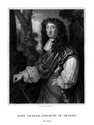 John Graham di Claverhouse, 1° Visconte Dundee, comandante giacobita scozzese, 1829 da H. Robinson