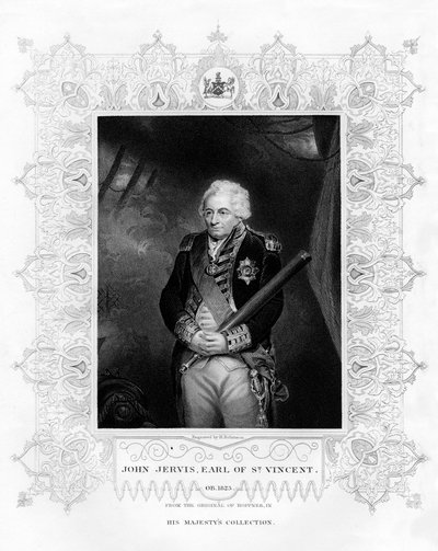 John Jervis, 1° Conte di St Vincent, Ammiraglio della Royal Navy, XIX secolo da H. Robinson