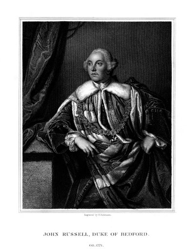 John Russell, 4° Duca di Bedford, statista britannico, 1832 da H. Robinson