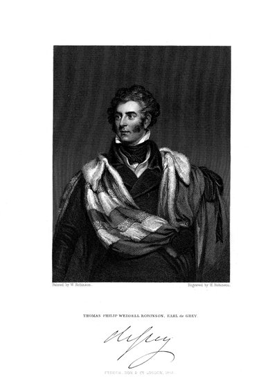 Thomas Philip Robinson, 2° Conte de Grey da H. Robinson