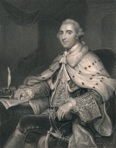 William Fitz-Maurice Petty, Primo Marchese di Lansdowne, c1766, inizio-metà XIX secolo da H. Robinson