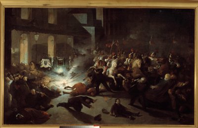 Tentativo di assassinio di Napoleone III da parte di Felice Orsini a Parigi il 14 gennaio da H. Vittori Romano