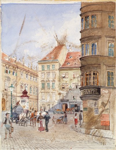 La piazza degli ebrei a Vienna da H. Winter