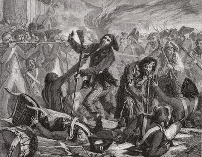 Il massacro della Guardia Svizzera, 10 agosto 1792 da H. de la Charlerie
