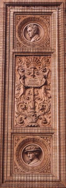 Facciata della Hamburger Kunsthalle (dettaglio) da H. v. d. Schirrmacher G. T. and Erbe A. Hude