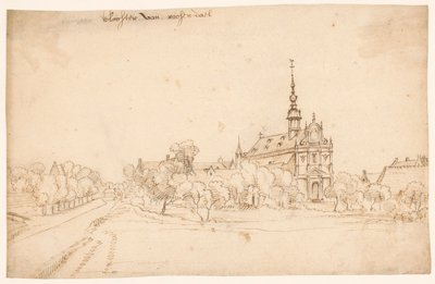 Il monastero Roosendael a Walem, tra gli alberi da H. van Wel (attributed to)