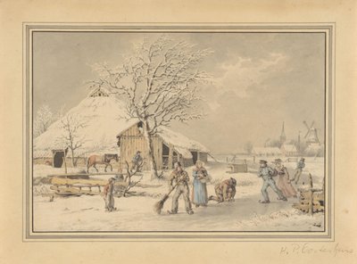 Paesaggio invernale da Haatje Pieters Oosterhuis (attributed to)