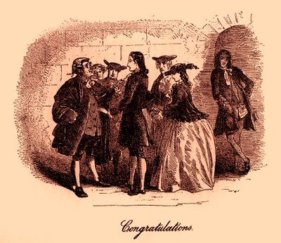 Una storia di due città di Charles Dickens da Hablot Knight Browne