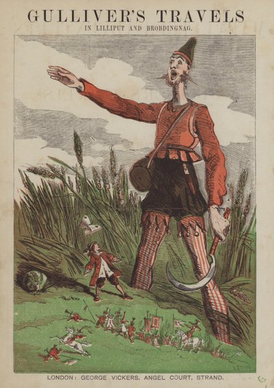 I viaggi di Gulliver a Lilliput e Brobdingnag da after Hablot Knight Browne