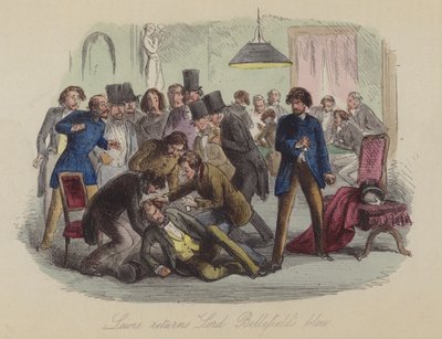 Illustrazione per Lewis Arundel o La Ferrovia della Vita di Frank E Smedley da after Hablot Knight Browne