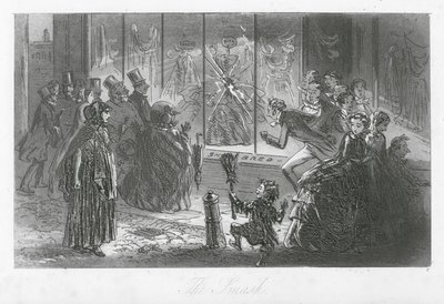 Strade di Londra: Lo schianto (incisione) da Hablot Knight (1815 92) Browne