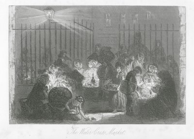 Strade di Londra: Il mercato del crescione da Hablot Knight (1815 92) Browne