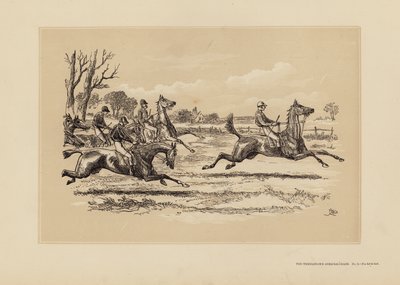 La corsa a ostacoli di Tumbletown, No 3, Troppo caldo per durare da Hablot Knight (1815 92) Browne