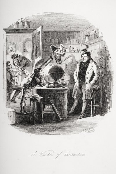 Un visitatore di distinzione, illustrazione da 