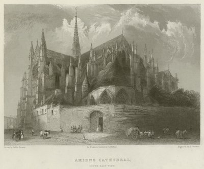 Cattedrale di Amiens, vista sud-est da Hablot Knight Browne