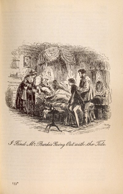 Trovo Mr Barkis che Esce con la Marea, da David Copperfield di Charles Dickens (1812-70) da Hablot Knight Browne