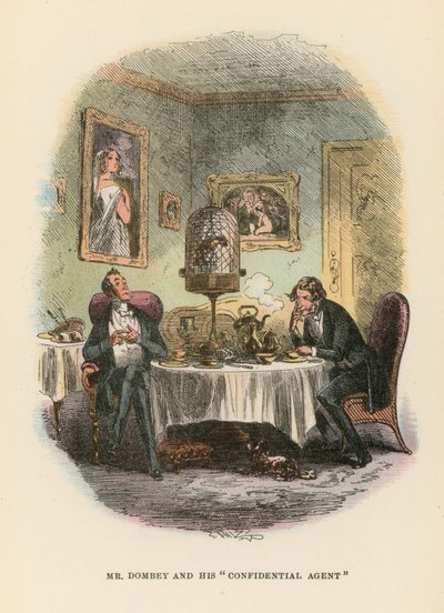 Illustrazione per Dombey e Figlio da Hablot Knight Browne