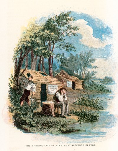 Illustrazione per Martin Chuzzlewit da Hablot Knight Browne