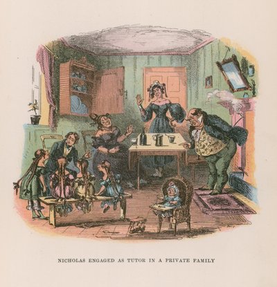 Illustrazione per Nicholas Nickleby da Hablot Knight Browne