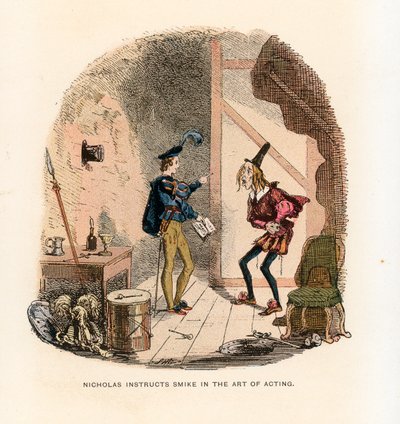 Illustrazione per Nicholas Nickleby da Hablot Knight Browne