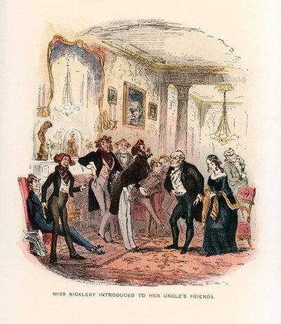 Illustrazione per Nicholas Nickleby da Hablot Knight Browne