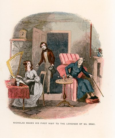 Illustrazione per Nicholas Nickleby da Hablot Knight Browne