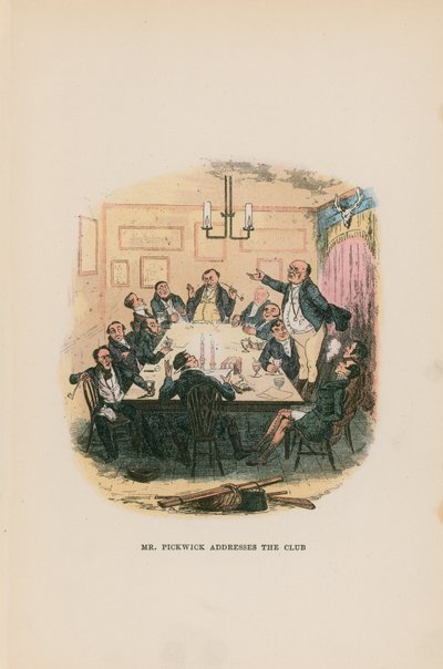 Illustrazione per Il Circolo Pickwick da Hablot Knight Browne