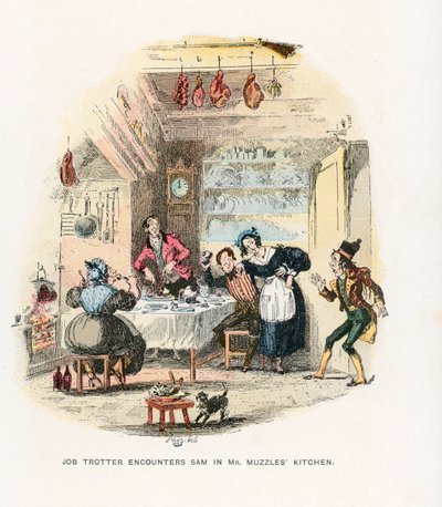 Illustrazione per i Pickwick Papers da Hablot Knight Browne