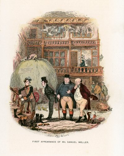 Illustrazione per i Pickwick Papers da Hablot Knight Browne