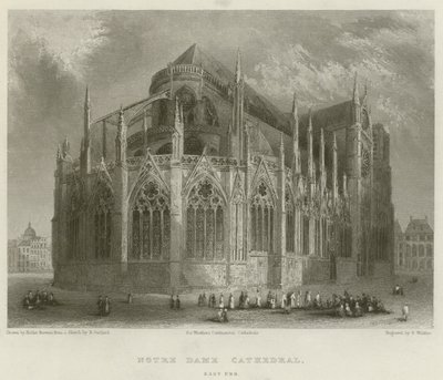 Cattedrale di Notre Dame, lato est da Hablot Knight Browne