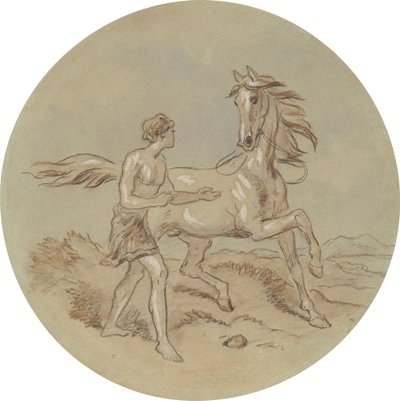 Uno dei diciotto disegni per una serie di tavole che illustrano Venere e Adone da Hablot Knight Browne