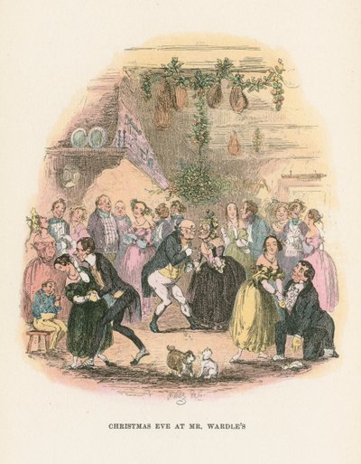Scena da Il Circolo Pickwick di Charles Dickens da Hablot Knight Browne