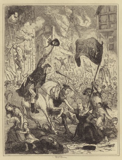 Le rivolte di Londra da Hablot Knight Browne